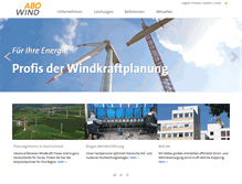 Tablet Screenshot of abo-wind.com